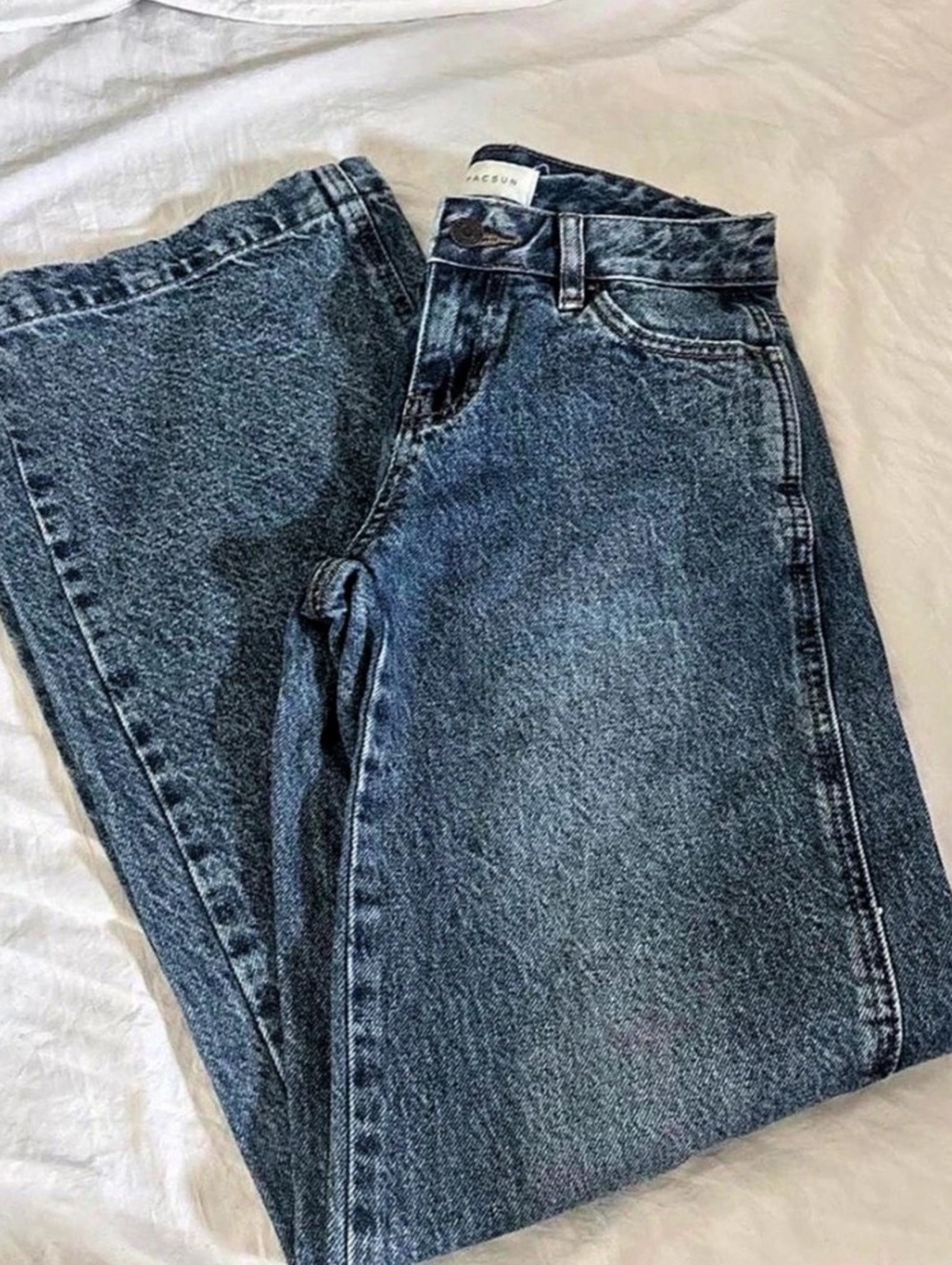 NWT - Casey Low Rise Baggy Blue Low Jeans Waist 22